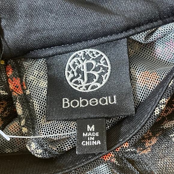 Dark Floral Fairy Grunge Whimsigoth Sheer Blouse Mock Neck Layering Tee medium - Picture 8 of 12